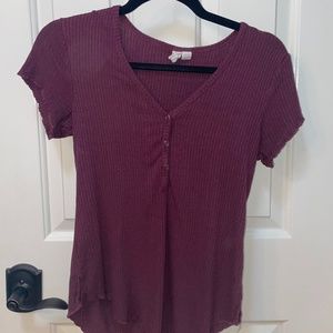 Wine Colored Tee
